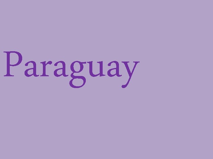 Paraguay 