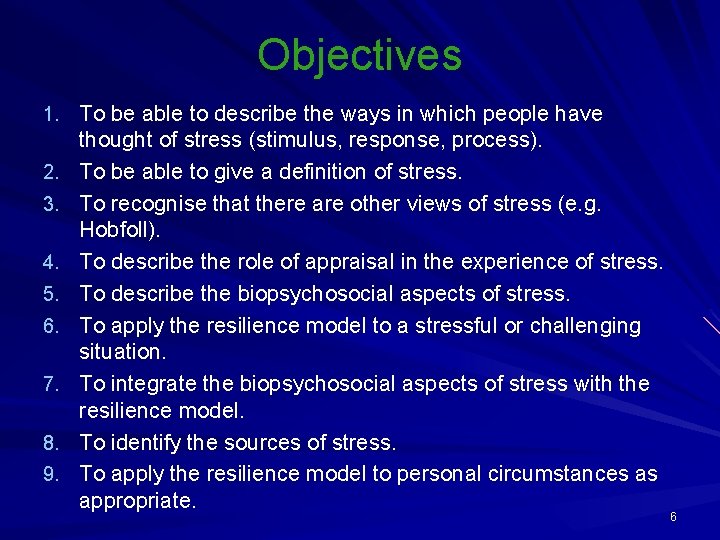 Objectives 1. To be able to describe the ways in which people have 2.