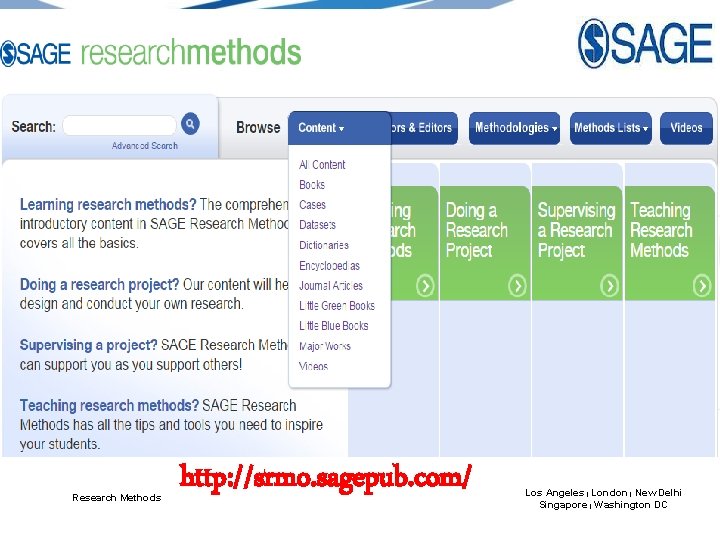 Research Methods http: //srmo. sagepub. com/ Los Angeles | London | New Delhi Singapore