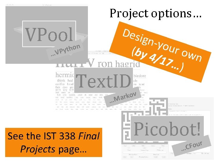 VPool n ho t y P V … Project options… Desi gn-y o (by