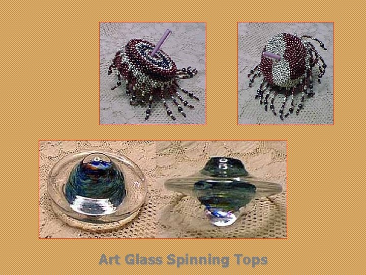 Art Glass Spinning Tops 