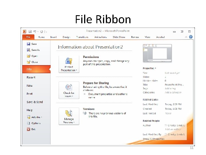 File Ribbon 11 
