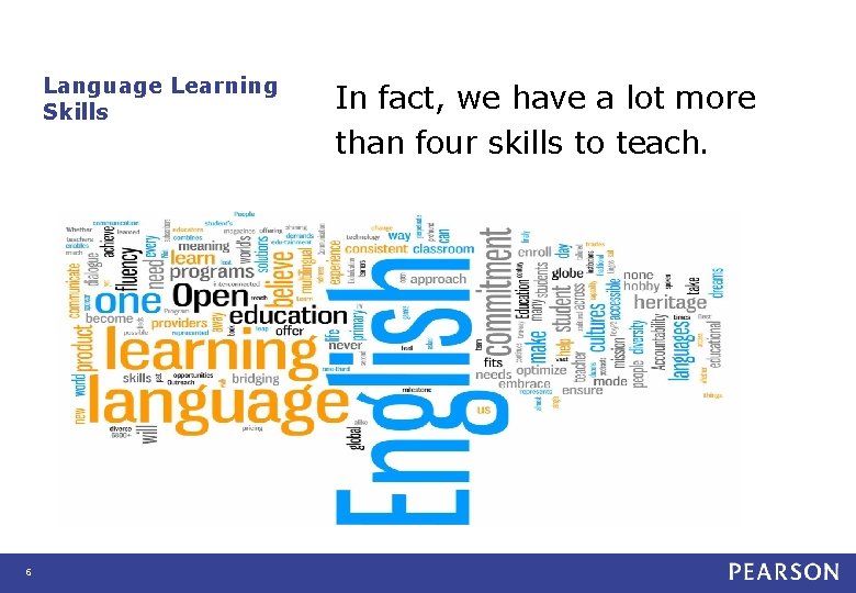 Language Learning Skills 6 In fact, we have a lot more than four skills Language Learning Skills 6 In fact, we have a lot more than four skills