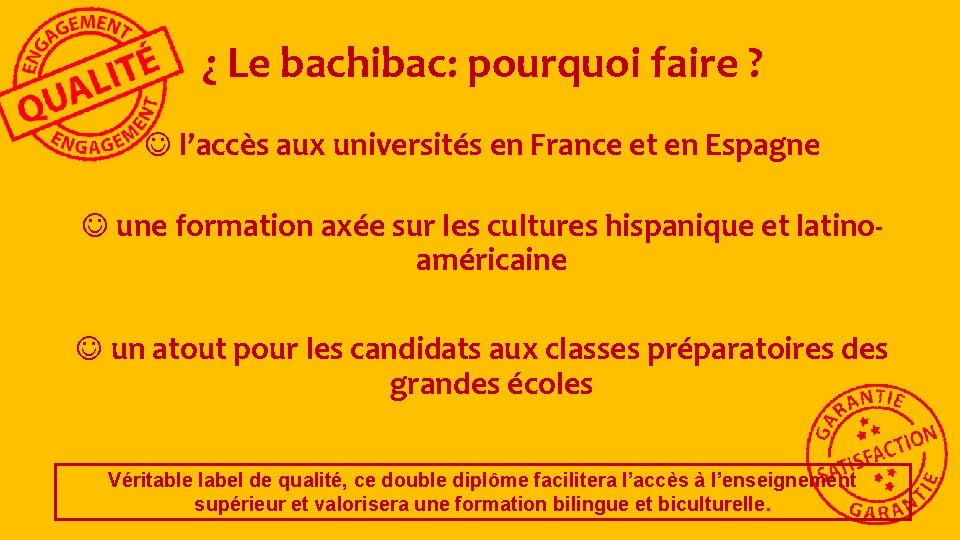 ¿ Le bachibac: pourquoi faire ? l’accès aux universités en France et en Espagne