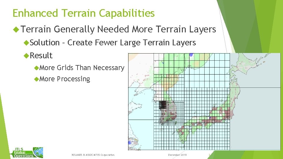 Enhanced Terrain Capabilities Terrain Generally Needed More Terrain Layers Solution – Create Fewer Large