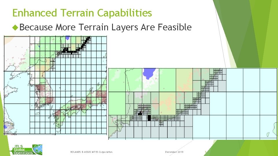 Enhanced Terrain Capabilities Because More Terrain Layers Are Feasible ROLANDS & ASSOCIATES Corporation December