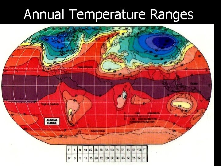 Annual Temperature Ranges 