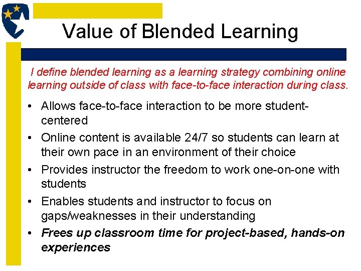 Enhancing StudentCentered Project Based Learning through a Blended