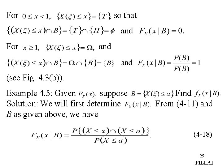 For so that and (see Fig. 4. 3(b)). Example 4. 5: Given suppose Solution: