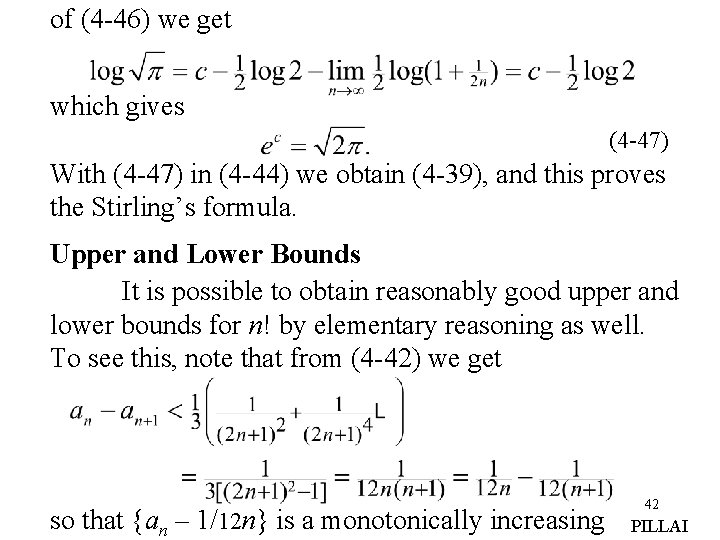 of (4 -46) we get which gives (4 -47) With (4 -47) in (4