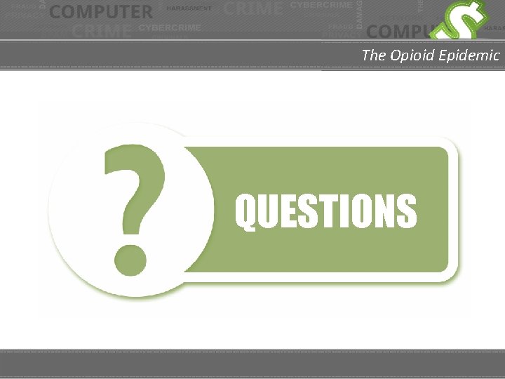 The Opioid Epidemic QUESTIONS 