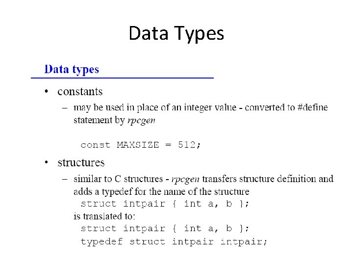 Data Types 