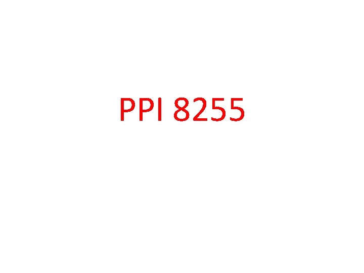 PPI 8255 