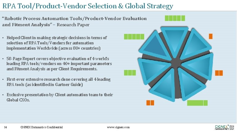 RPA Tool/Product-Vendor Selection & Global Strategy “Robotic Process Automation Tools/Product-Vendor Evaluation and Fitment Analysis”