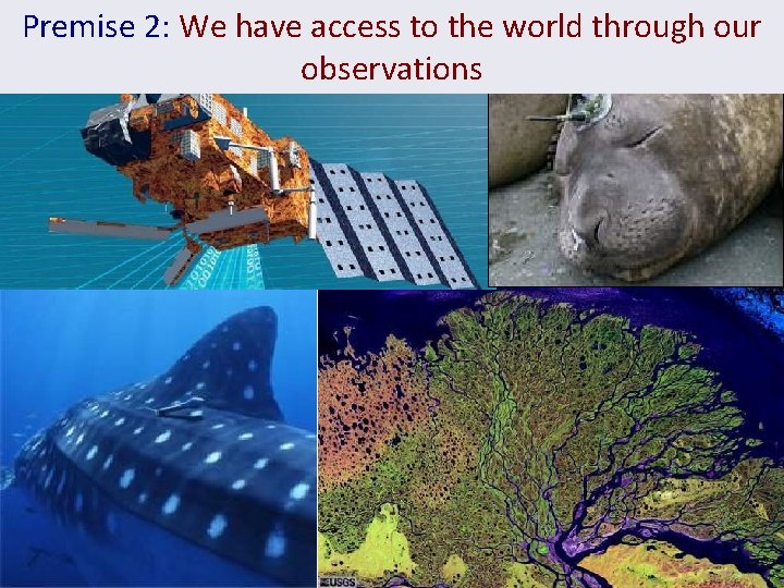 Premise 2: We have access to the world through our observations 