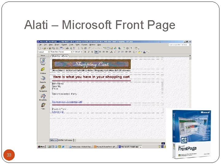 Alati – Microsoft Front Page 33 