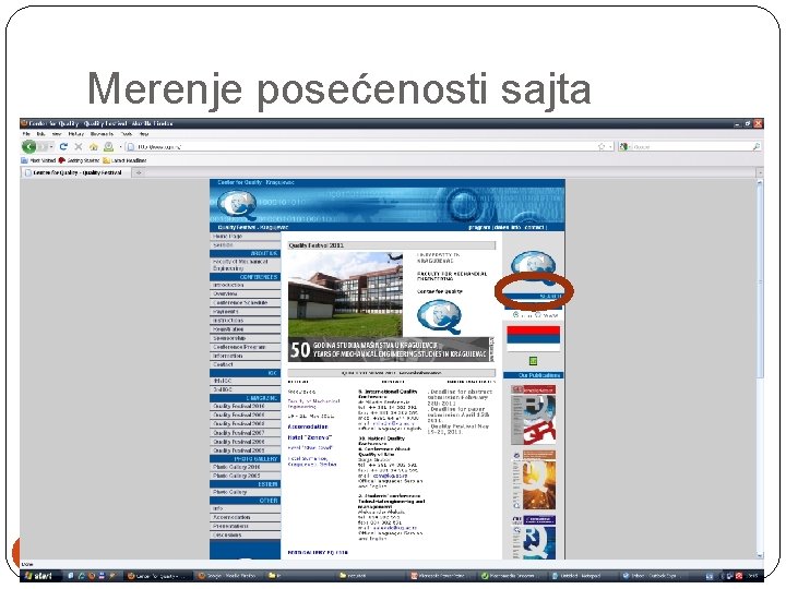 Merenje posećenosti sajta 69 Merenje posećenosti sajta 69