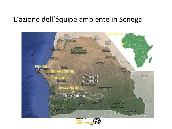 L’azione dell’équipe ambiente in Senegal 
