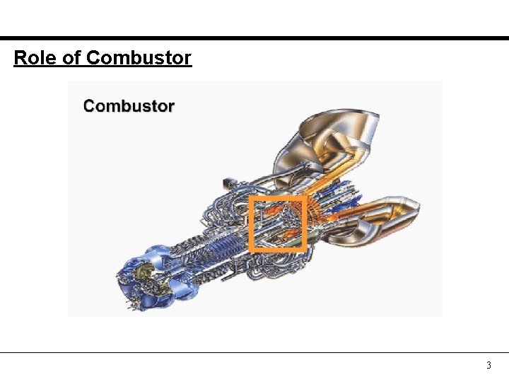 Role of Combustor 3 