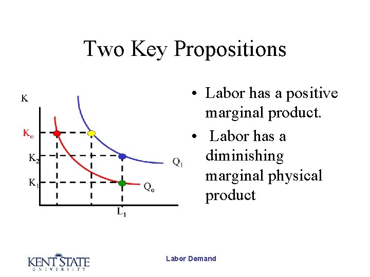 Two Key Propositions • Labor has a positive marginal product. • Labor has a Two Key Propositions • Labor has a positive marginal product. • Labor has a