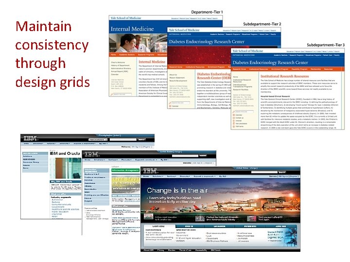 Maintain consistency through design grids 
