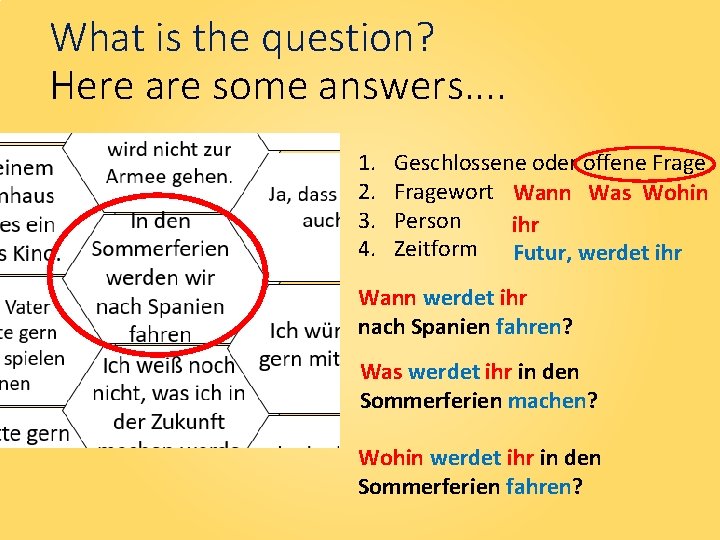 What is the question? Here are some answers. . 1. 2. 3. 4. Geschlossene