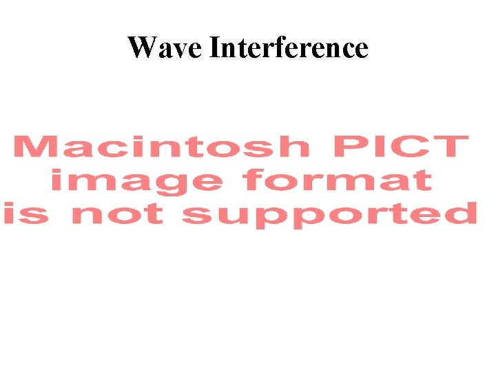 Wave Interference 