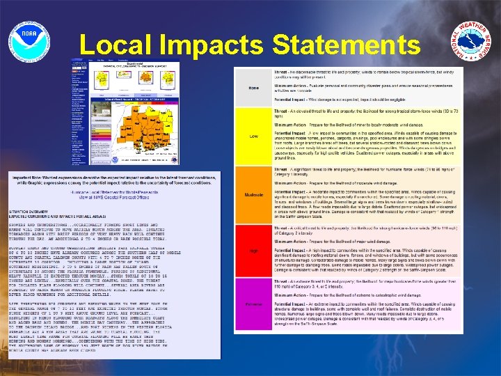 Local Impacts Statements 