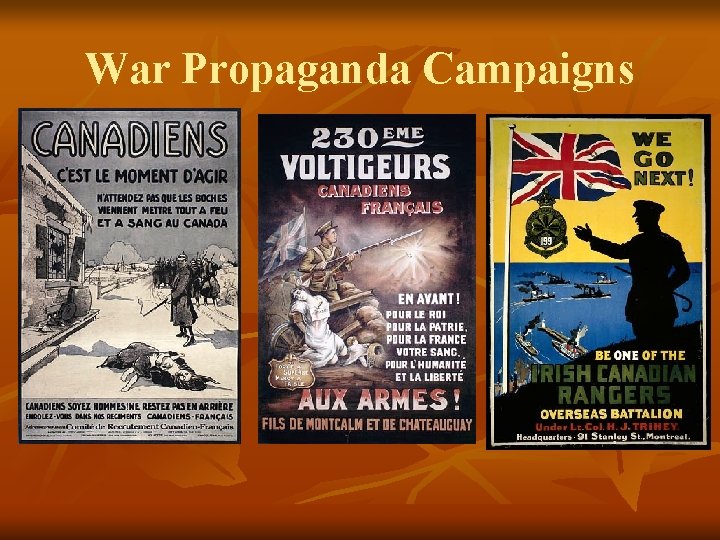 War Propaganda Campaigns 