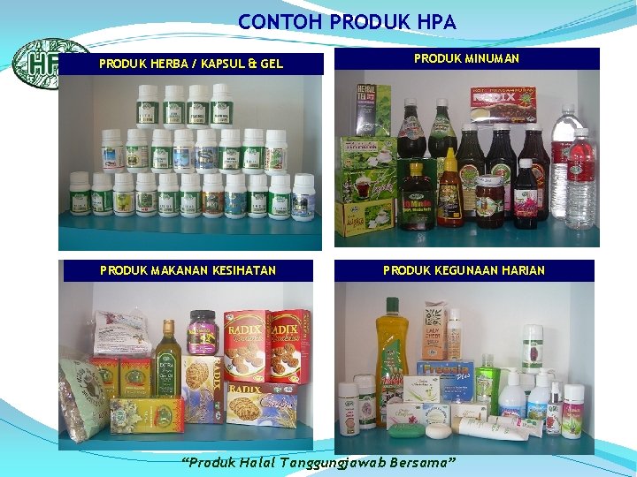 CONTOH PRODUK HPA PRODUK HERBA / KAPSUL & GEL PRODUK MINUMAN PRODUK MAKANAN KESIHATAN