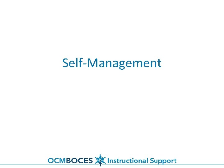 Self-Management 