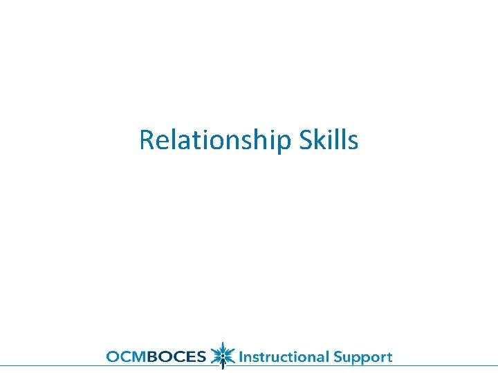 Relationship Skills 