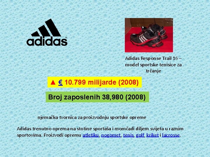 Adidas Response Trail 16 – model sportske tenisice za trčanje ▲ € 10. 799