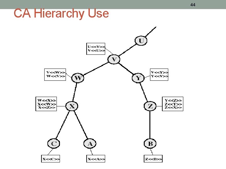 CA Hierarchy Use 44 