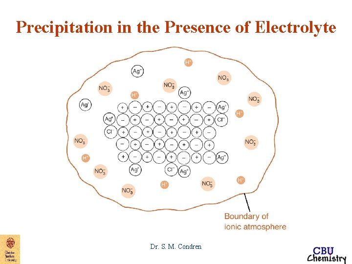 Precipitation in the Presence of Electrolyte Dr. S. M. Condren 