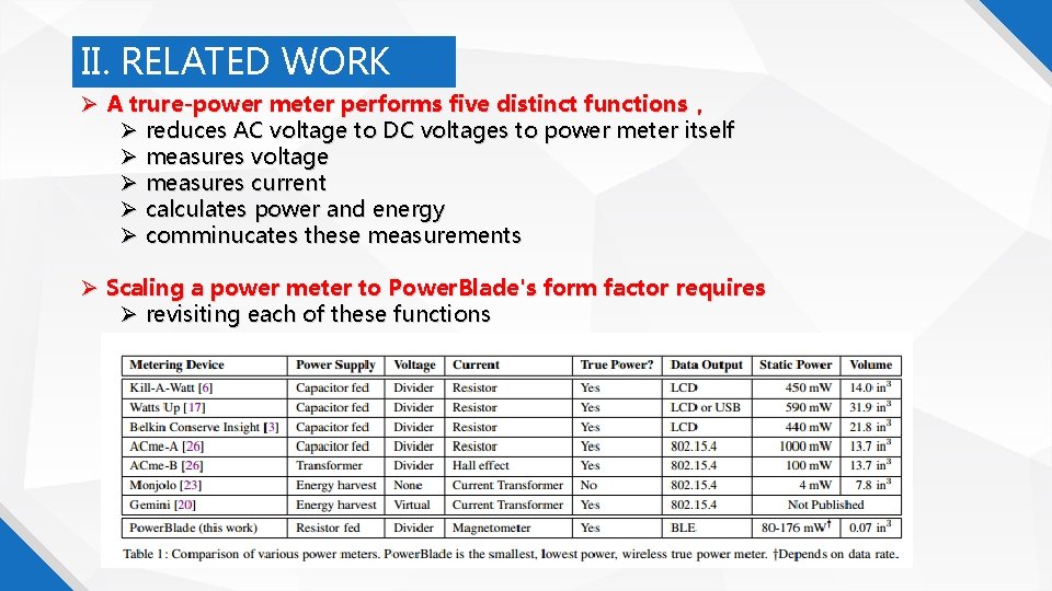 II. RELATED WORK A trure-power meter performs five distinct functions， reduces AC voltage to