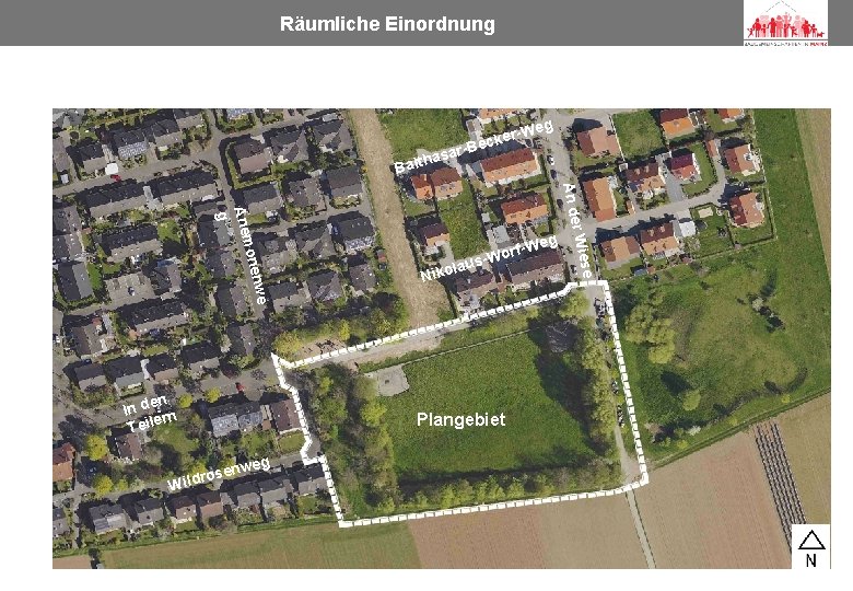 Räumliche Einordnung Norbert Post Hartmut Welters Architekten BDA & Stadtplaner SRL eg r-W ecke