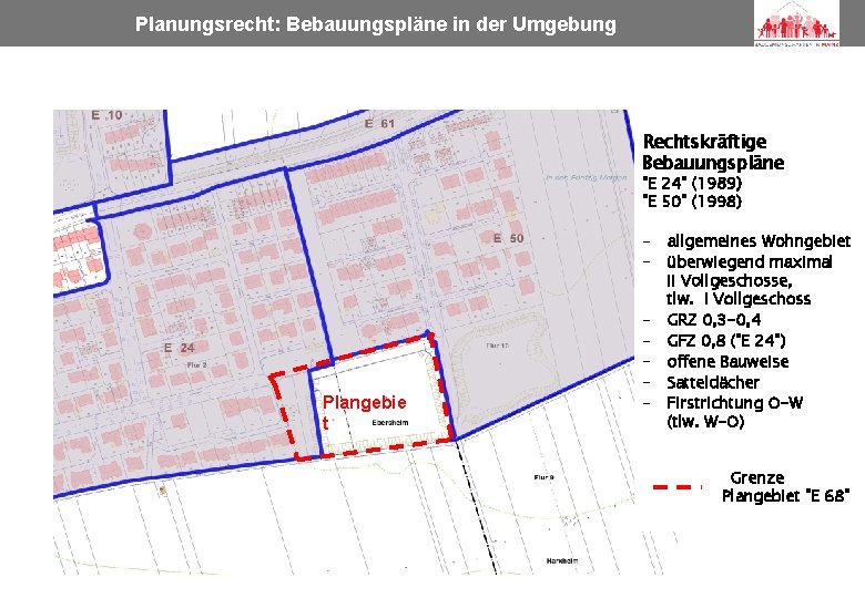 Planungsrecht: Bebauungspläne in der Umgebung Norbert Post Hartmut Welters Architekten BDA & Stadtplaner SRL