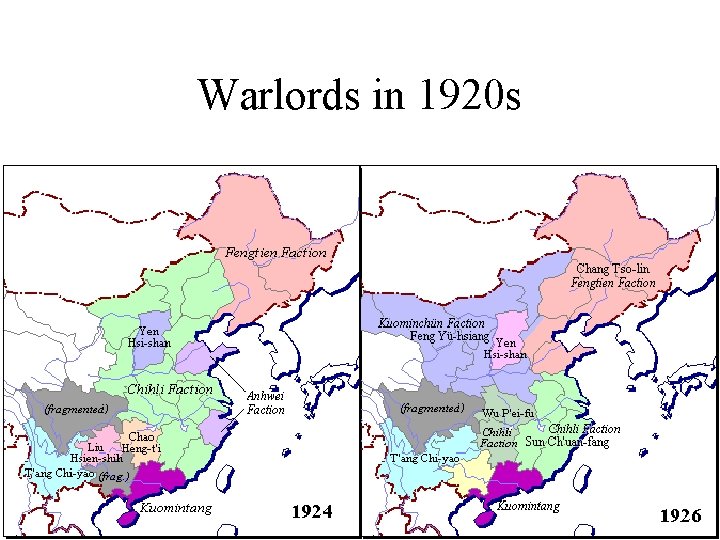 Warlords in 1920 s 