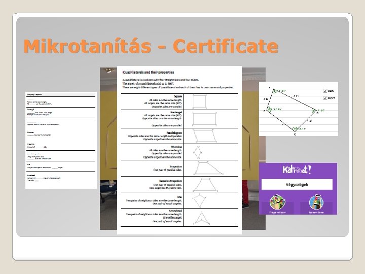 Mikrotanítás - Certificate 