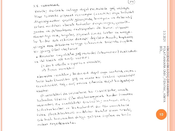 3. 3. 2021 KİM 232 END. KİM. II-DOÇ. DR. KAMRAN POLAT-ANKARA ÜNİV. , FEN