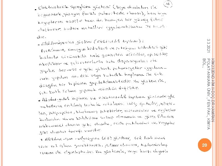 3. 3. 2021 KİM 232 END. KİM. II-DOÇ. DR. KAMRAN POLAT-ANKARA ÜNİV. , FEN