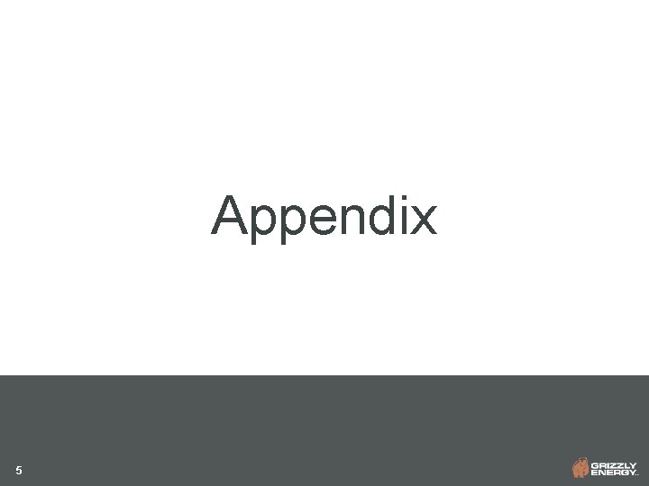 Appendix 5 