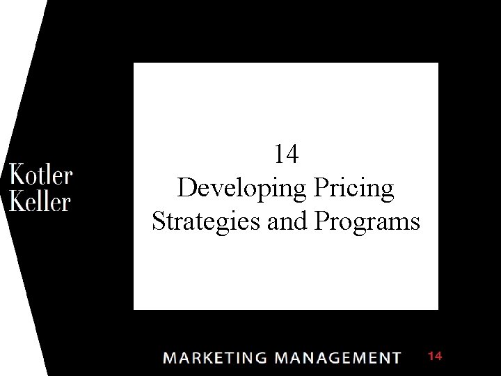 1 14 Developing Pricing Strategies and Programs 