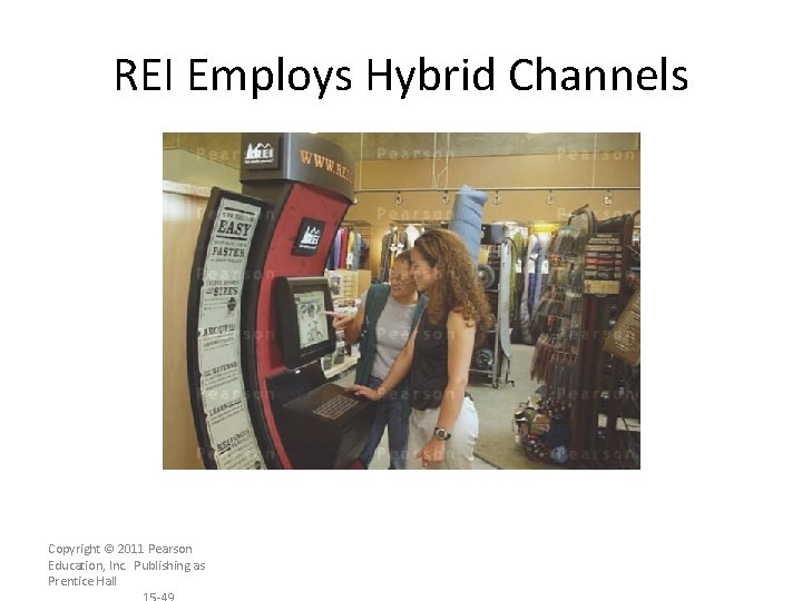 REI Employs Hybrid Channels Copyright © 2011 Pearson Education, Inc. Publishing as Prentice Hall