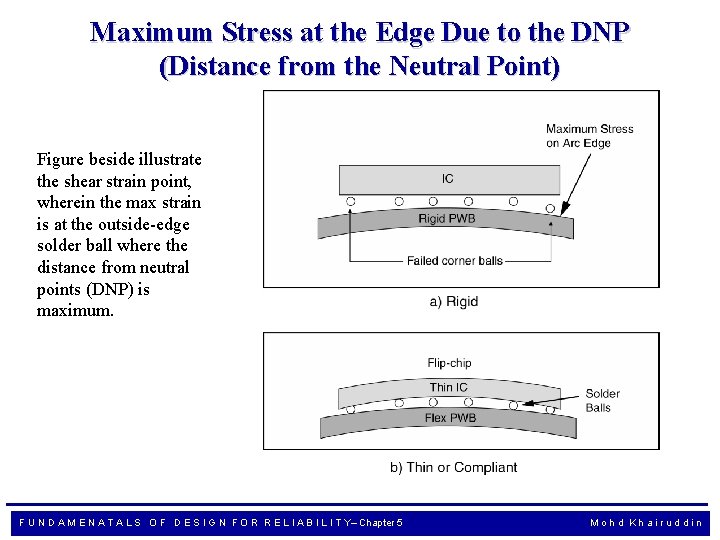 Maximum Stress at the Edge Due to the DNP (Distance from the Neutral Point)