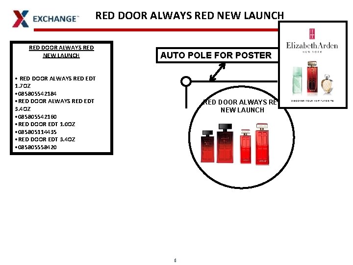 RED DOOR ALWAYS RED NEW LAUNCH AUTO POLE FOR POSTER • RED DOOR ALWAYS