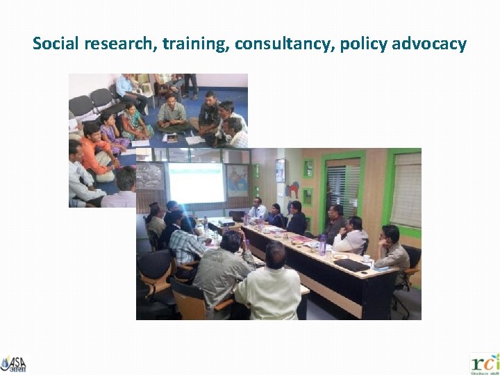 Social research, training, consultancy, policy advocacy 