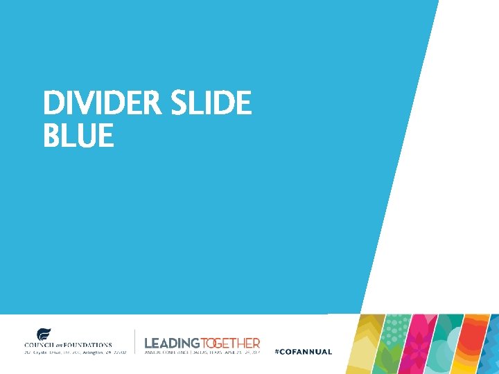 DIVIDER SLIDE BLUE DIVIDER SLIDE BLUE