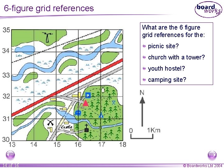 6 -figure grid references What are the 6 figure grid references for the: picnic